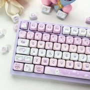 Kawaii Katzen Pastell KEYCAPS 95 Tasten – Kein Keyboard