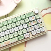Kawaii Katzen Pastell KEYCAPS 95 Tasten – Kein Keyboard