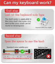 Kawaii Katzen Pastell KEYCAPS 95 Tasten – Kein Keyboard