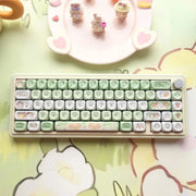 Kawaii Katzen Pastell KEYCAPS 95 Tasten – Kein Keyboard
