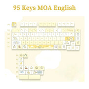 Kawaii Katzen Pastell KEYCAPS 95 Tasten – Kein Keyboard