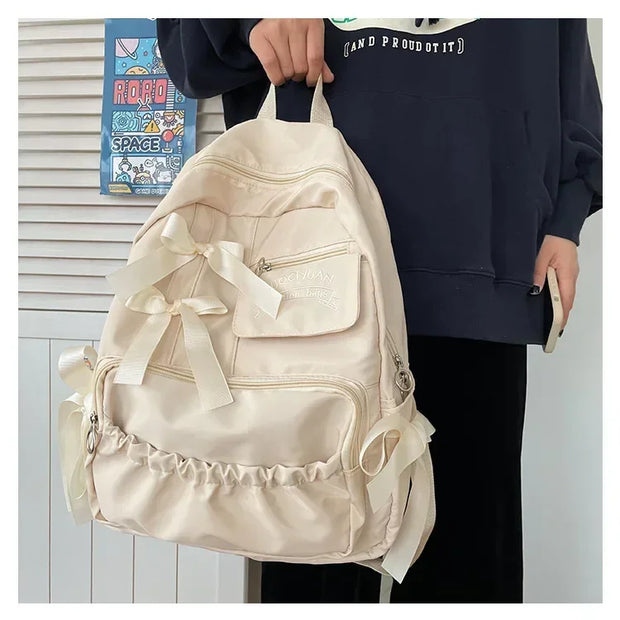 Kawaii Mädchen Schleife Rucksack – Niedlicher Schulrucksack