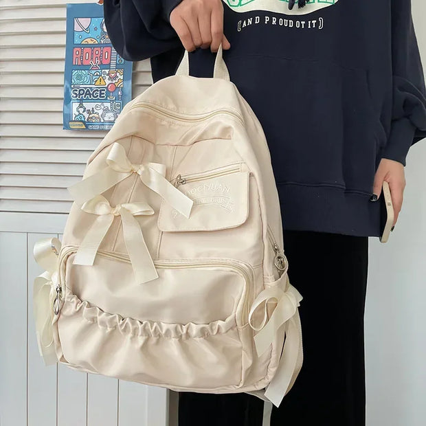 Kawaii Mädchen Schleife Rucksack – Niedlicher Schulrucksack