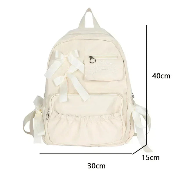 Kawaii Mädchen Schleife Rucksack – Niedlicher Schulrucksack
