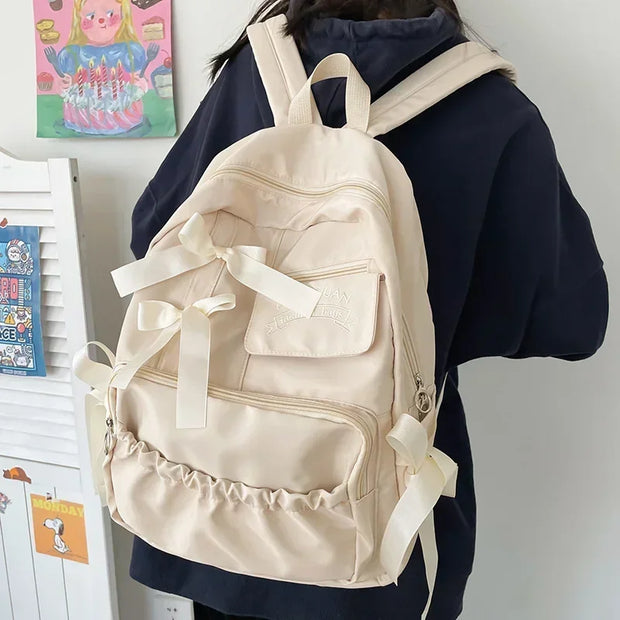 Kawaii Mädchen Schleife Rucksack – Niedlicher Schulrucksack