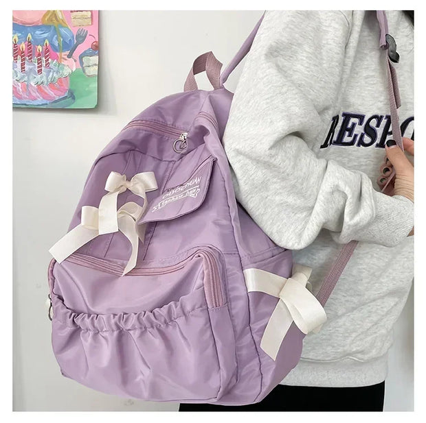 Kawaii Mädchen Schleife Rucksack – Niedlicher Schulrucksack