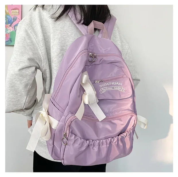 Kawaii Mädchen Schleife Rucksack – Niedlicher Schulrucksack