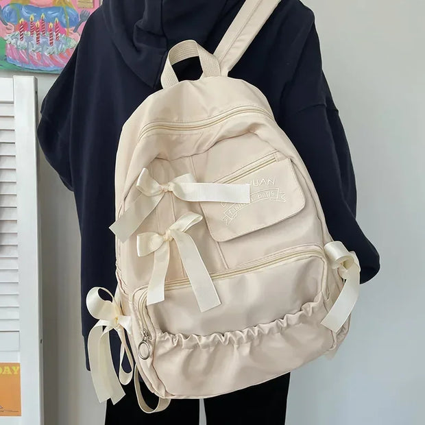 Kawaii Mädchen Schleife Rucksack – Niedlicher Schulrucksack