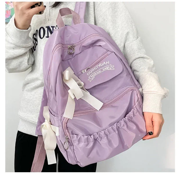 Kawaii Mädchen Schleife Rucksack – Niedlicher Schulrucksack