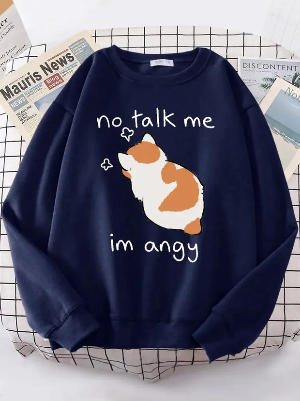 Kawaii Katze Gemütlicher Pullover – Angy Cat Design