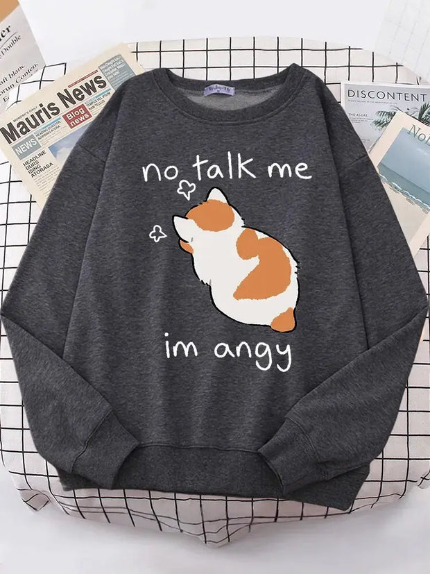 Kawaii Katze Gemütlicher Pullover – Angy Cat Design