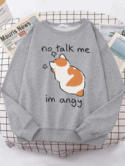 Kawaii Katze Gemütlicher Pullover – Angy Cat Design