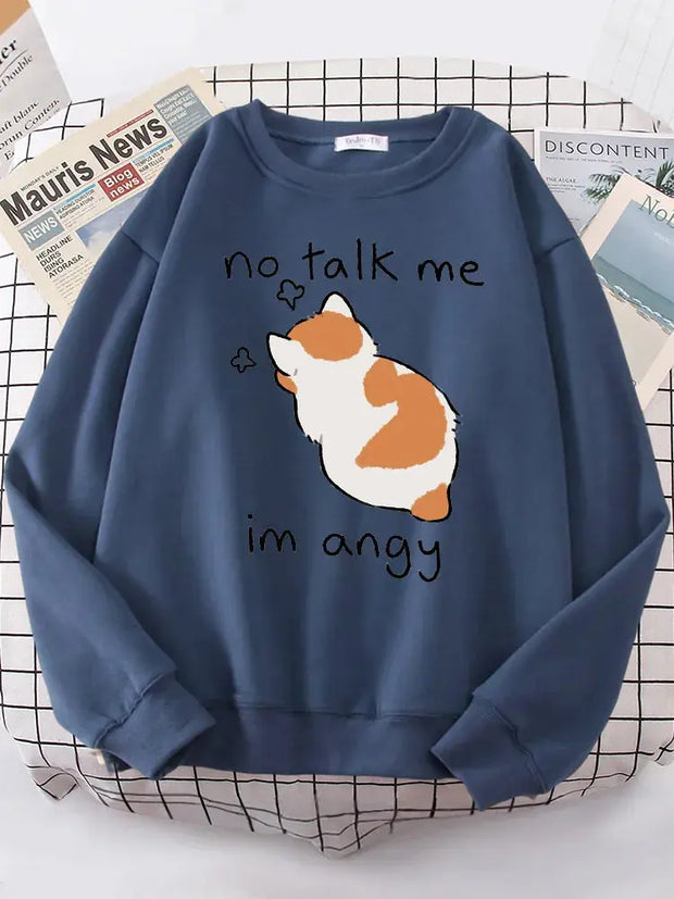 Kawaii Katze Gemütlicher Pullover – Angy Cat Design
