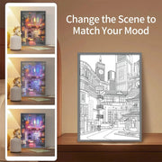 Anime LED Nachtlicht – Schöne Stadtansicht Beleuchtung