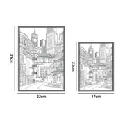 Anime LED Nachtlicht – Schöne Stadtansicht Beleuchtung