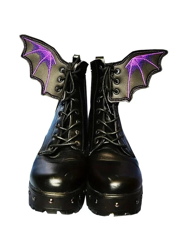 Fledermausflügel Schuh-Charms – 1 Paar PU Sneaker & Skate Dekorationen