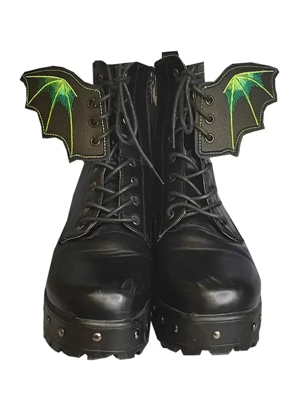 Fledermausflügel Schuh-Charms – 1 Paar PU Sneaker & Skate Dekorationen