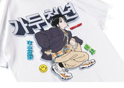 Koreanisches T-Shirt mit "Be Fearless" Druck – Kawaii Design