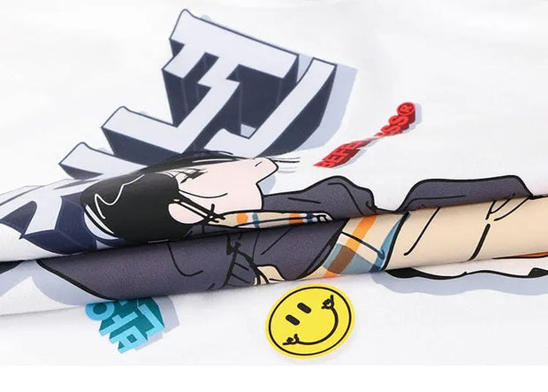 Koreanisches T-Shirt mit "Be Fearless" Druck – Kawaii Design