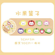 Kawaii Bär Hase Stickerrolle – Fantasia Serie Aufkleber