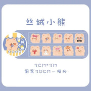 Kawaii Bär Hase Stickerrolle – Fantasia Serie Aufkleber