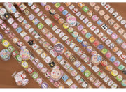 Kawaii Bär Hase Stickerrolle – Fantasia Serie Aufkleber