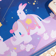 Kawaii Hase Zirkus Mond Schreibtischunterlage XL