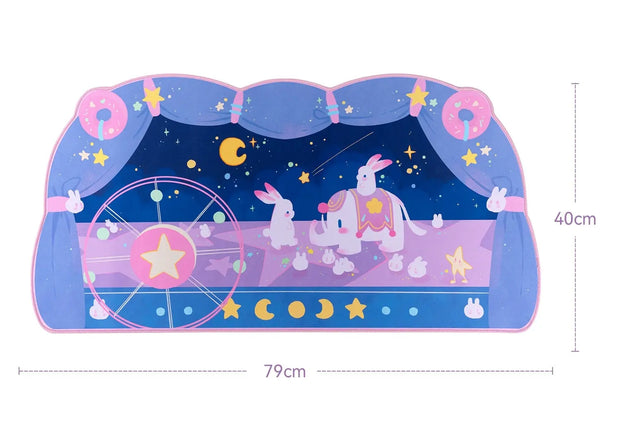 Kawaii Hase Zirkus Mond Schreibtischunterlage XL