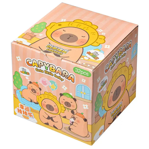 Kawaii Capybara Blind Box – 32 STÜCK Niedliche Mini Figuren