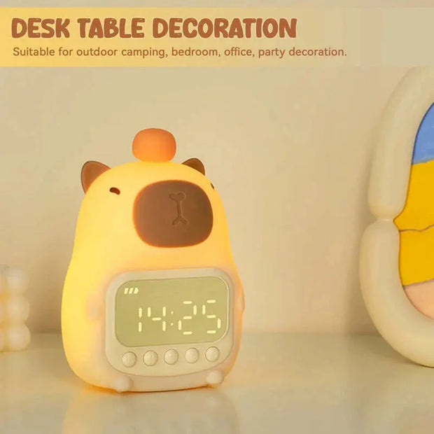 Nachtlicht Wecker Capybara – Kawaii Nachtlampe