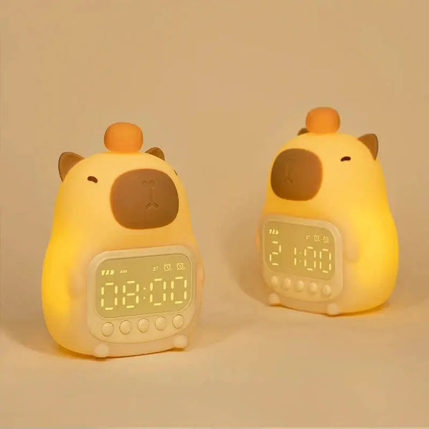 Nachtlicht Wecker Capybara – Kawaii Nachtlampe
