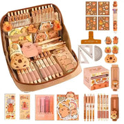 Kawaii Schreibwaren Set – Mehrschichtige Federtasche mit Zubehör