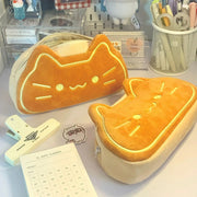 Kawaii Karamellpudding Katze Federmäppchen – Süßes Design