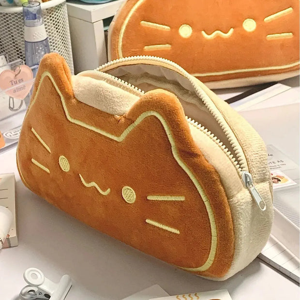 Kawaii Karamellpudding Katze Federmäppchen – Süßes Design