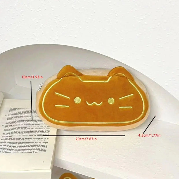 Kawaii Karamellpudding Katze Federmäppchen – Süßes Design