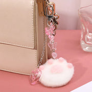 Katzenpfote Plüsch Schlüsselanhänger – Ästhetisches Design