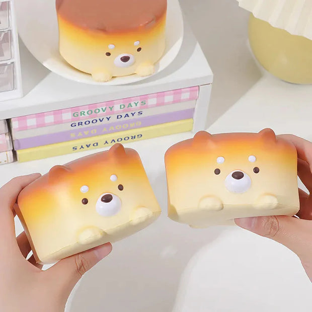 Kawaii Käse Welpenkuchen Squishie – Langsam Steigend