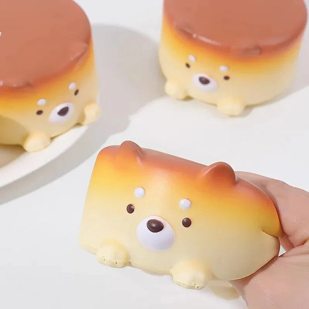 Kawaii Käse Welpenkuchen Squishie – Langsam Steigend