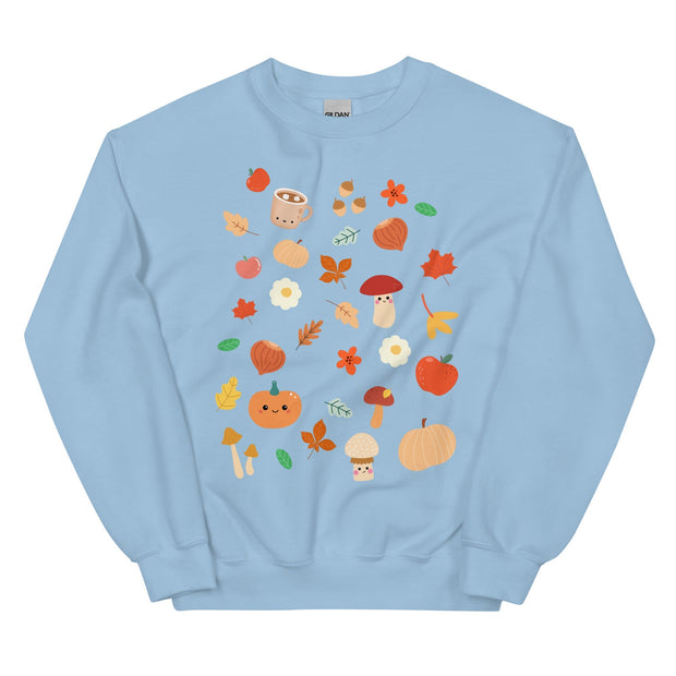 Kawaii Druck Pullover – Gemütlicher Herbstprint Sweater