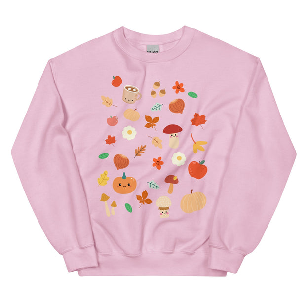 Kawaii Druck Pullover – Gemütlicher Herbstprint Sweater