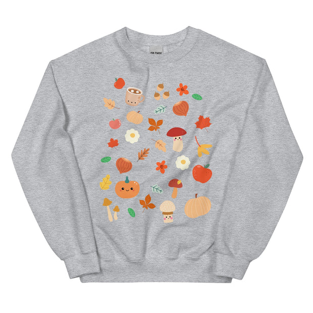 Kawaii Druck Pullover – Gemütlicher Herbstprint Sweater