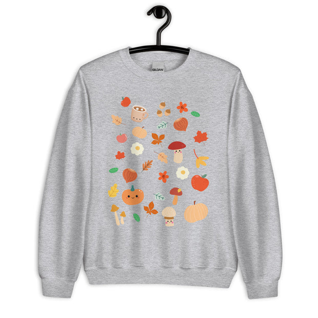 Kawaii Druck Pullover – Gemütlicher Herbstprint Sweater