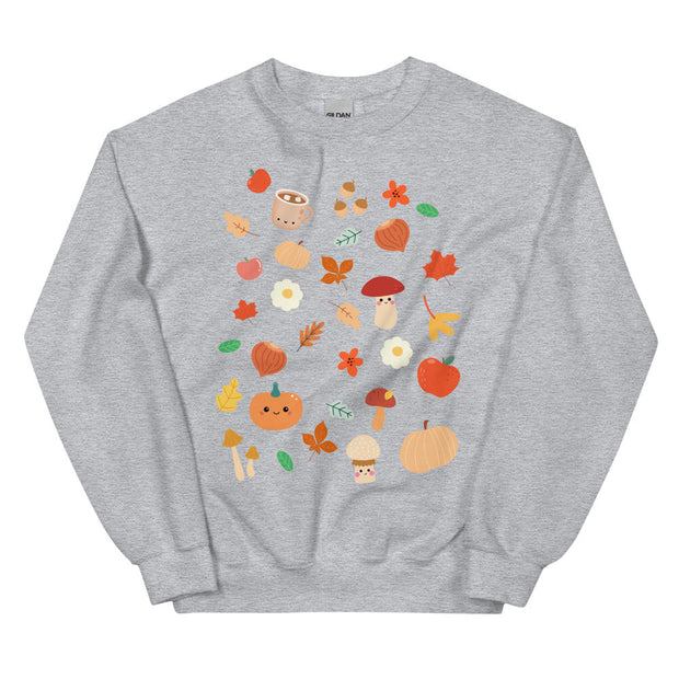 Kawaii Druck Pullover – Gemütlicher Herbstprint Sweater