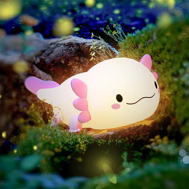Axolotl Nachtlicht – Süßes Kawaii Design