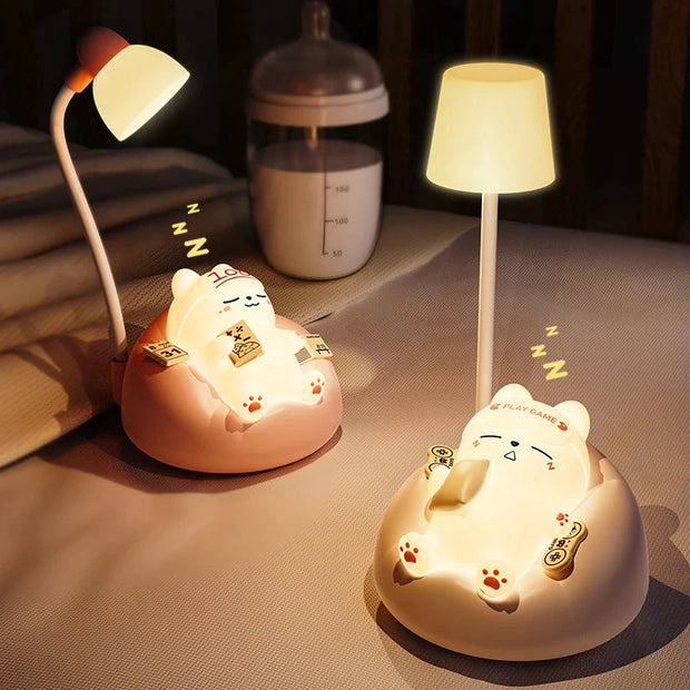 Kawaii Katzen Nachtlicht – Süße Nachttischlampe