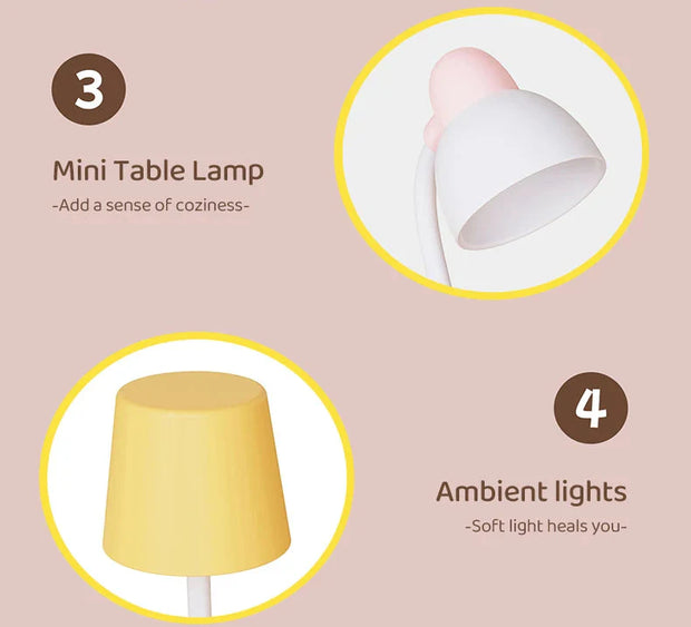 Kawaii Katzen Nachtlicht – Süße Nachttischlampe