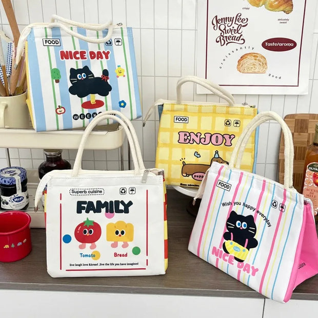 Kawaii Katze Thermotasche – Niedliche Bento Lunchbag
