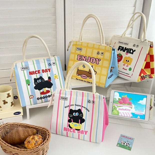 Kawaii Katze Thermotasche – Niedliche Bento Lunchbag