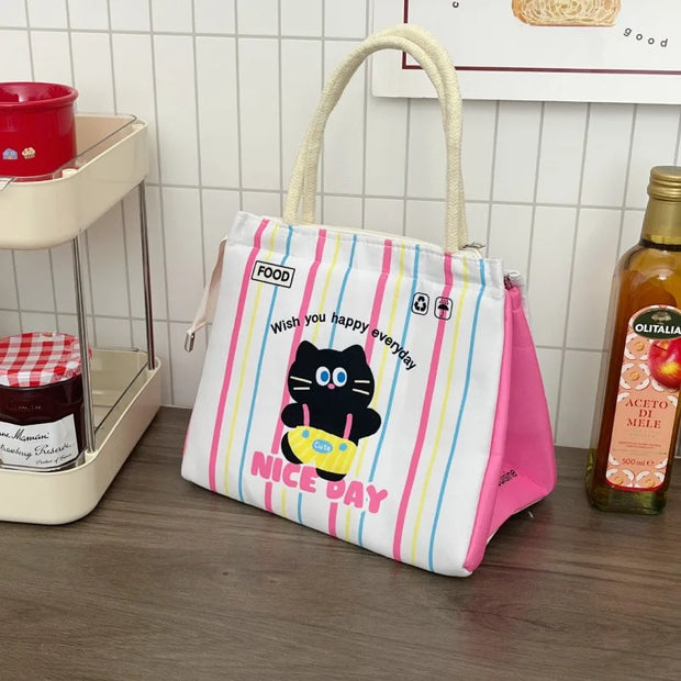 Kawaii Katze Thermotasche – Niedliche Bento Lunchbag