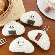 Kawaii Onigiri Plüsch Schlüsselanhänger – Niedliches Reiskugel Design